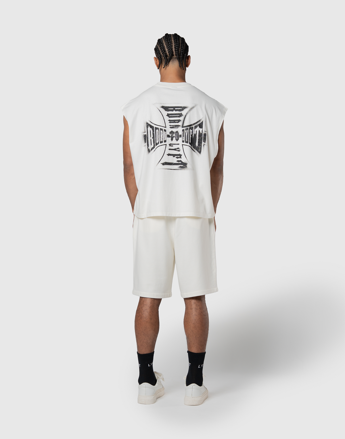 Iron Cross Logo Vintage Tanktop - Ivory