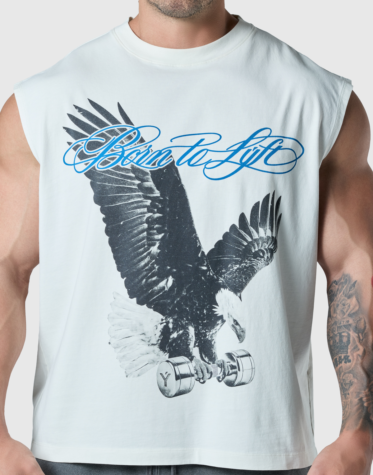 Iron Eagle Graphic Vintage Tanktop - Ivory