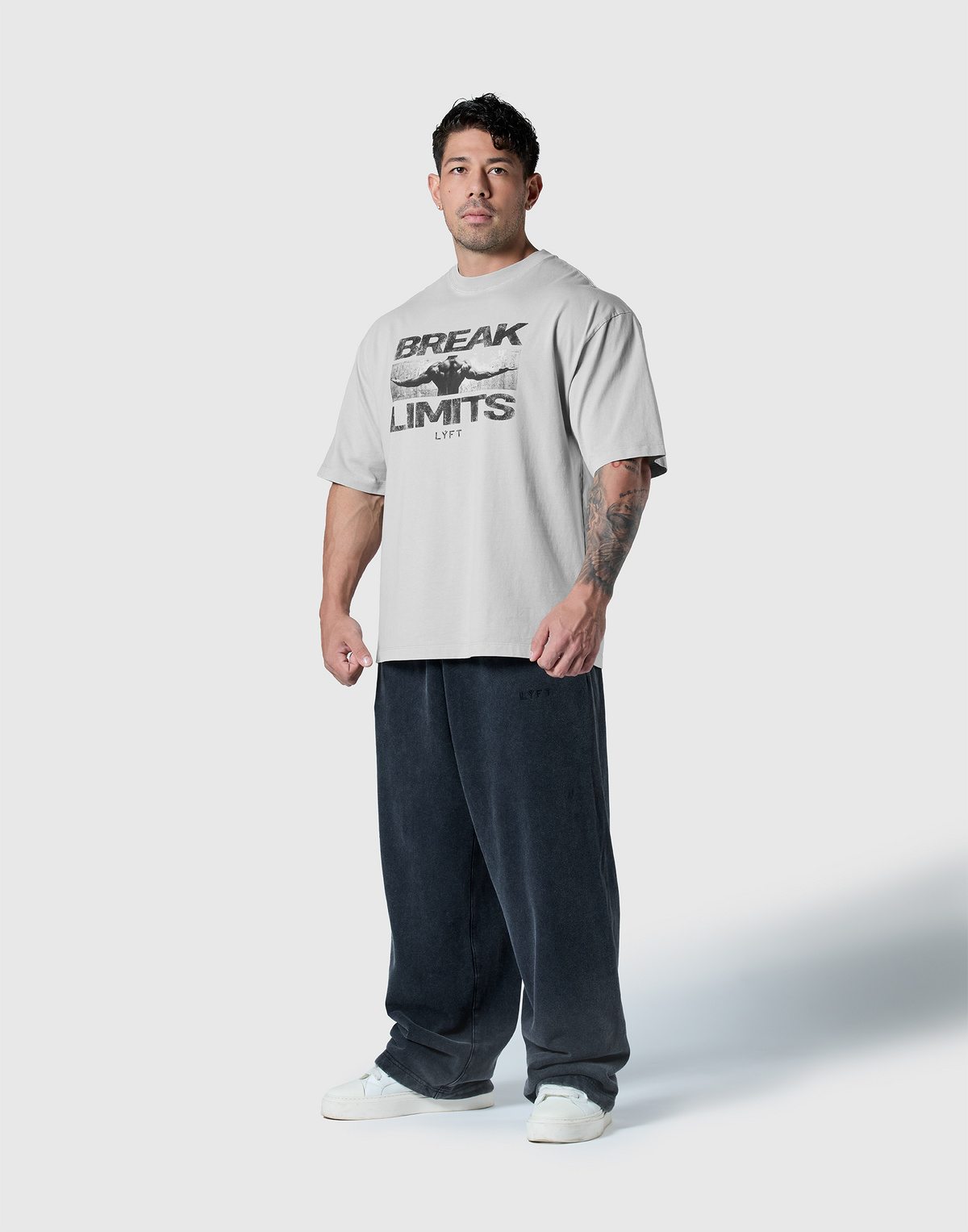 Original Photo Graphic Vintage Big T-Shirt - Grey