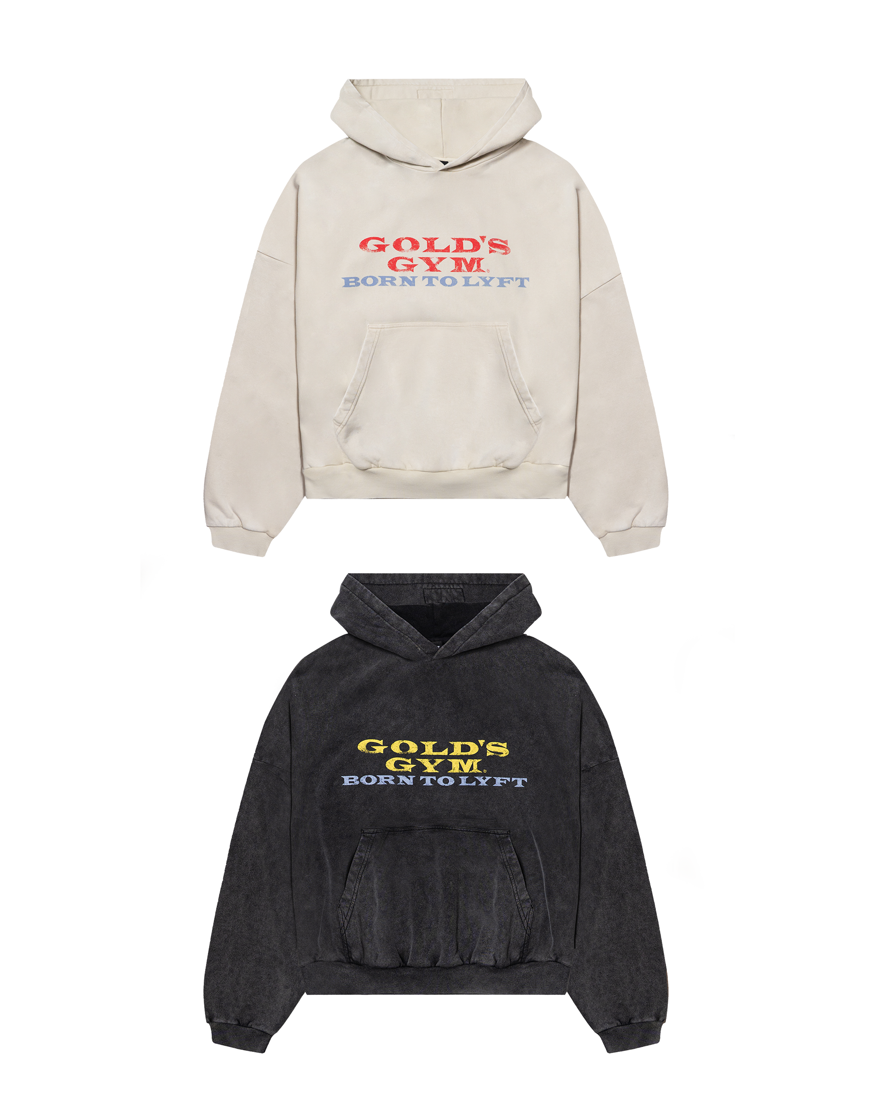 LÝFT × GOLD'S Gym Vintage Logo Hoodie