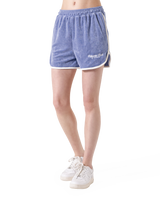 Bicolor Piping Pile Shorts - Blue