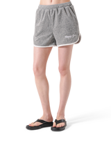 Bicolor Piping Pile Shorts - Grey