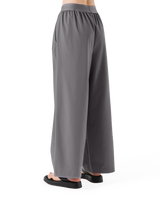 Jacquard Wide Easy Pants - Grey
