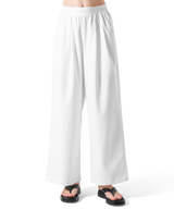 Jacquard Wide Easy Pants - White