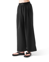 Jacquard Wide Easy Pants - Black