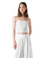 Cup In LÝFT Logo Camisole - White