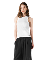 Cup In Rib Tanktop - White