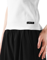 Cup In Rib Tanktop - White