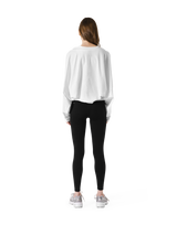 Dolman Sleeve Cropped Cardigan - White