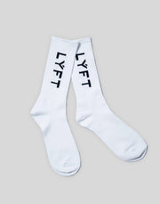 Side LÝFT Logo Socks - White