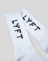 Side LÝFT Logo Socks - White