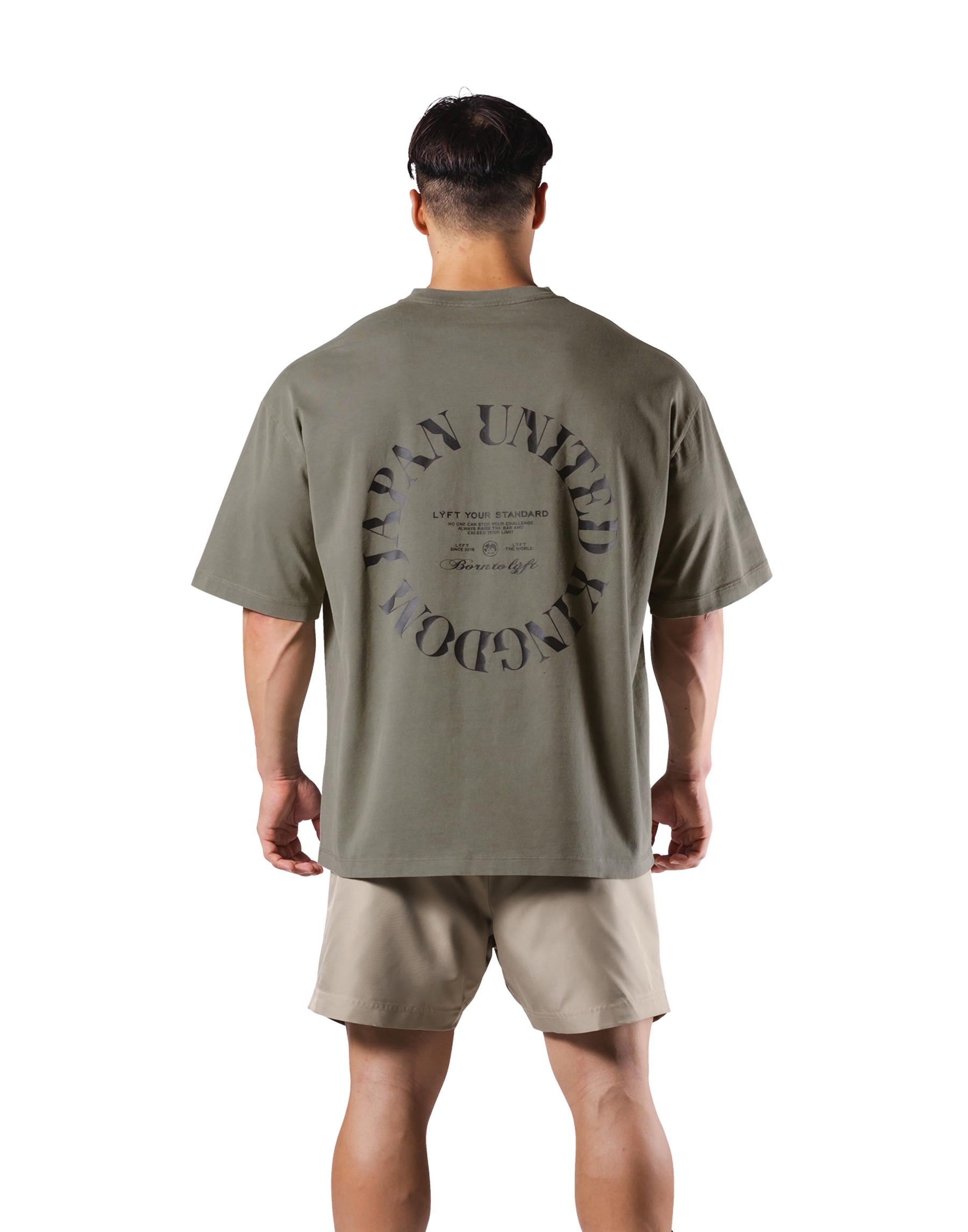 JP × UK Ring Vintage Oversize T-Shirt - Beige – LÝFT JP × UK Ring Vintage Oversize T-Shirt - Beige – LÝFT