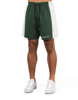 Side Mesh Pattern Shorts - Green