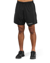 Side Mesh Pattern Shorts - Black