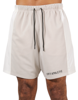 Side Mesh Pattern Shorts - Ivory