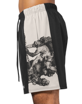 Side Mesh Pattern Shorts - Black Special