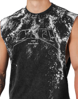 Splash Paint Punk Logo Tanktop - Black