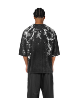 Splash Paint Punk Logo Extra Big T-Shirt - Black