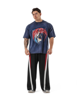 Panther Graphic Vintage Big T-Shirt - Navy