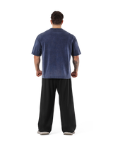 Panther Graphic Vintage Big T-Shirt - Navy