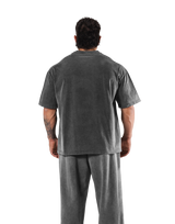 Panther Graphic Vintage Big T-Shirt - D.Grey