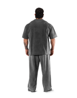 Panther Graphic Vintage Big T-Shirt - D.Grey