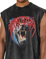Panther Graphic vintage Tanktop - Black