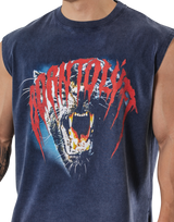 Panther Graphic vintage Tanktop - Navy
