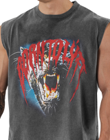 Panther Graphic vintage Tanktop - D.Grey