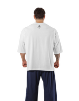 Dumbbells Graphic Vintage Extra Big T-Shirt - Ivory