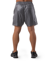 Glossy LÝFT Logo Shorts - Grey