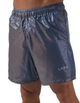 Glossy LÝFT Logo Shorts - Blue
