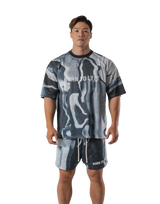 BTL Graphic Mesh T-Shirt - Black