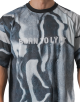 BTL Graphic Mesh T-Shirt - Black