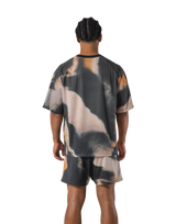 BTL Graphic Mesh T-Shirt - Brown