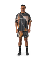 BTL Graphic Mesh T-Shirt - Brown