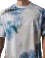 BTL Graphic Mesh T-Shirt - L.Blue