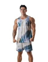 BTL Graphic Mesh Tanktop - L.Blue
