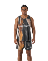 BTL Graphic Mesh Tanktop - Brown