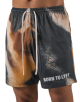 BTL Graphic Mesh Shorts - Brown