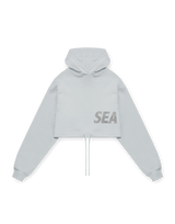 LÝFT × WIND AND SEA Wide Cropped Hoodie - L.Blue