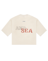 LÝFT × WIND AND SEA Message Extra Big T-Shirt - Ivory