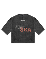 LÝFT × WIND AND SEA Message Extra Big T-Shirt - Black