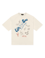 LÝFT × WIND AND SEA Raglan Sleeves Big T-Shirt - Ivory