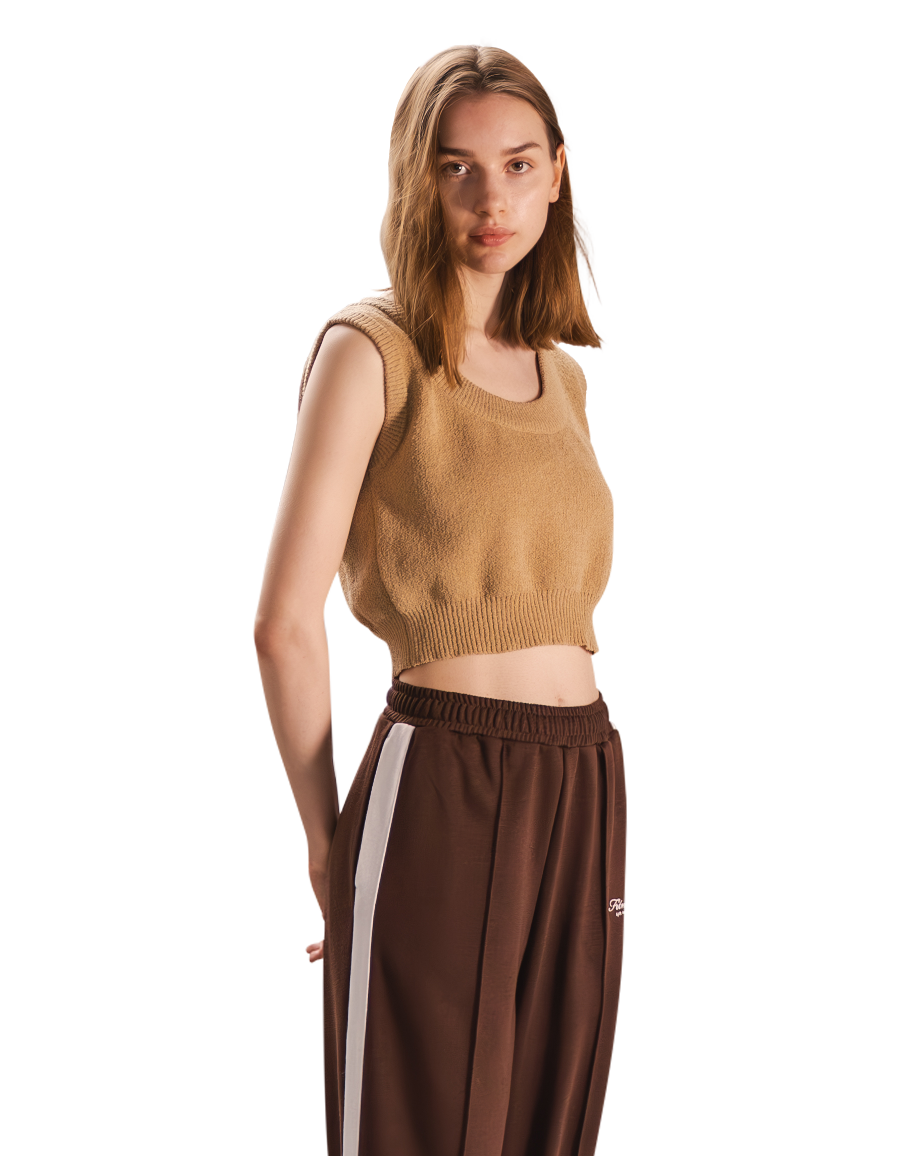 Boucle Knit Tanktop - Beige – LÝFT