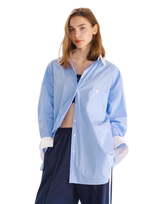 Side Slit Oversize Shirt - L.Blue