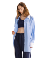 Side Slit Oversize Shirt - L.Blue