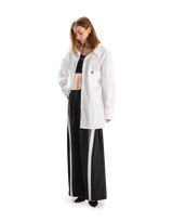 Side Slit Oversize Shirt - White