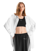 Side Slit Oversize Shirt - White