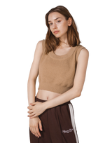 Boucle Knit Tanktop - Beige
